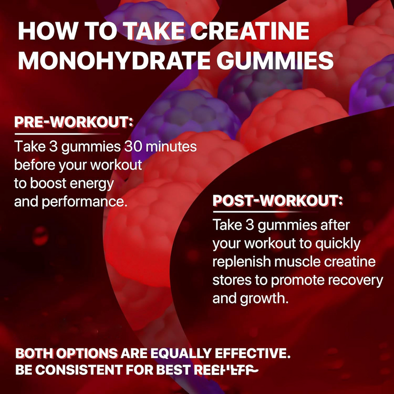 Muscle Boost Creatine Monohydrate Gummies